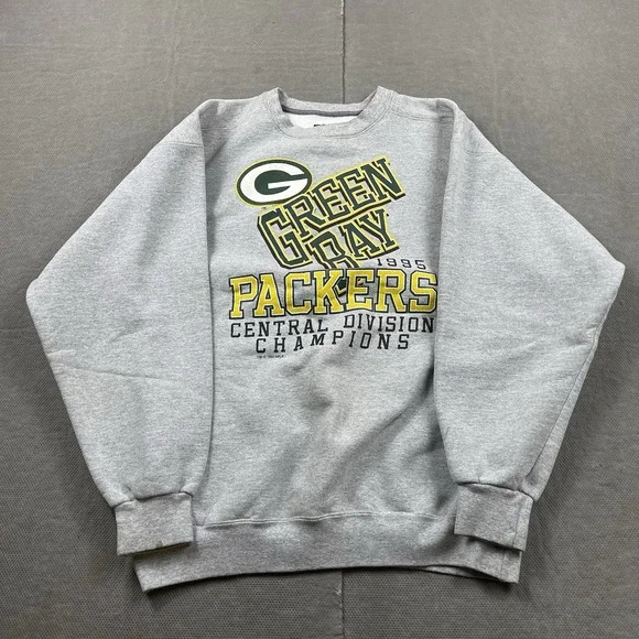 Vintage Green Bay Packers Sweater Mens XL Starter 90s 1995 Division Champs USA - Picture 1 of 13